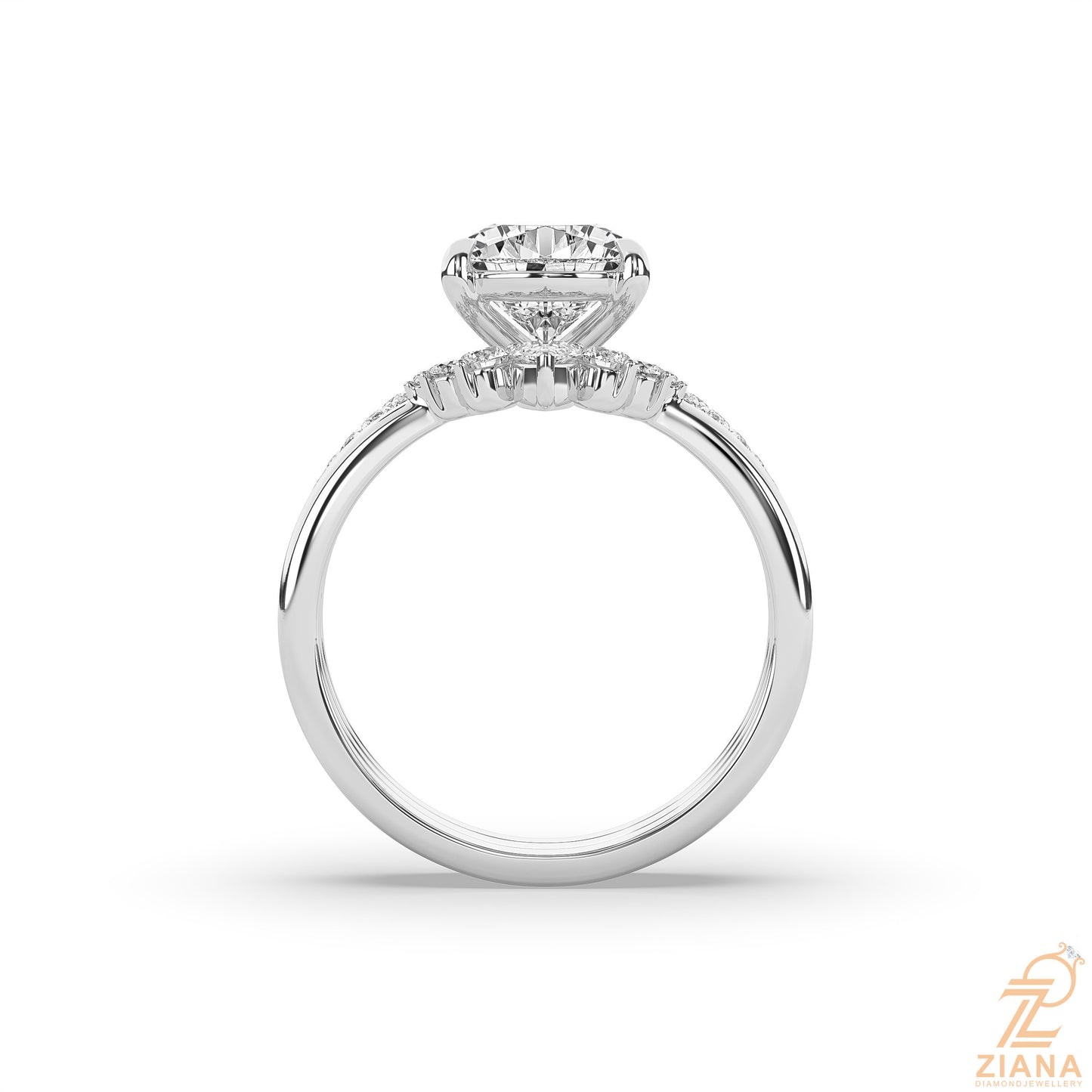 pear diamond engagement ring set