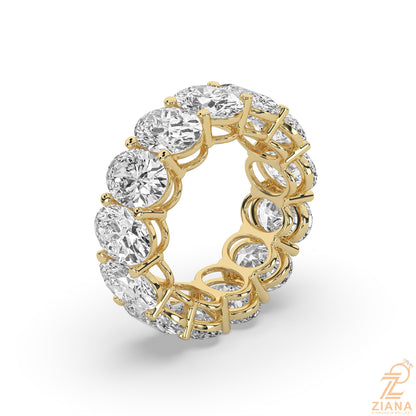 Oval Cut Diamond Eternity Band Ring