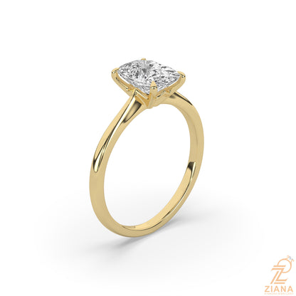 Classic Cushion Cut Solitaire Engagement Ring