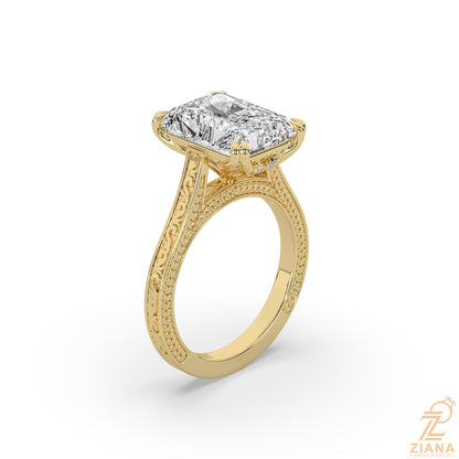 Radiant Cut Solitaire Engagement Ring