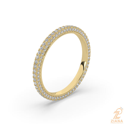 Round Diamond Stack Ring