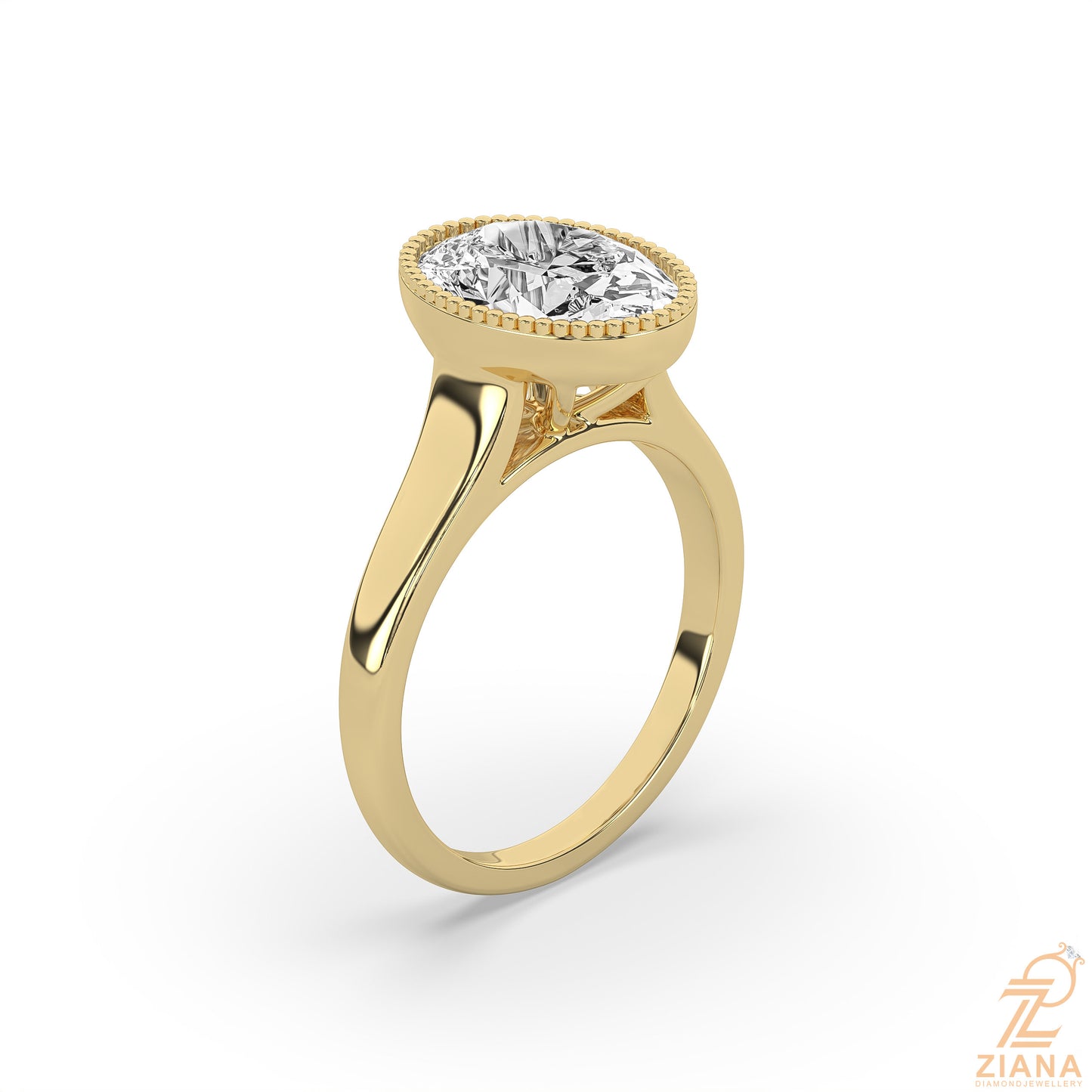 oval cut solitaire diamond engagement ring