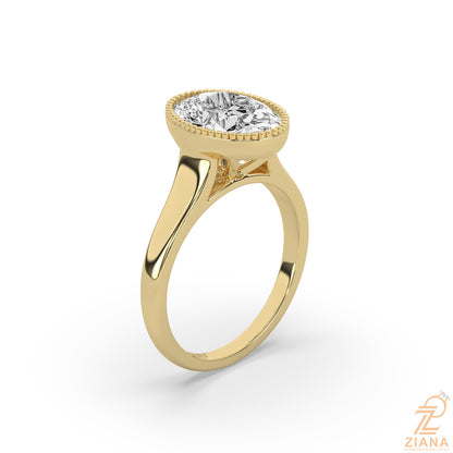 Oval Cut Solitaire Diamond Engagement Ring
