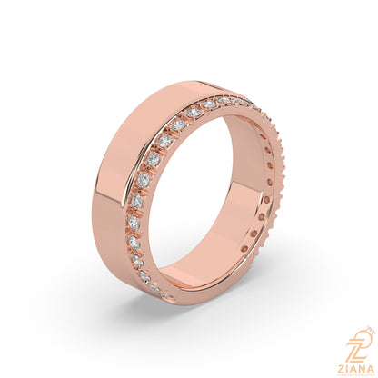Classic Channel Set Diamond Wedding Band Ring