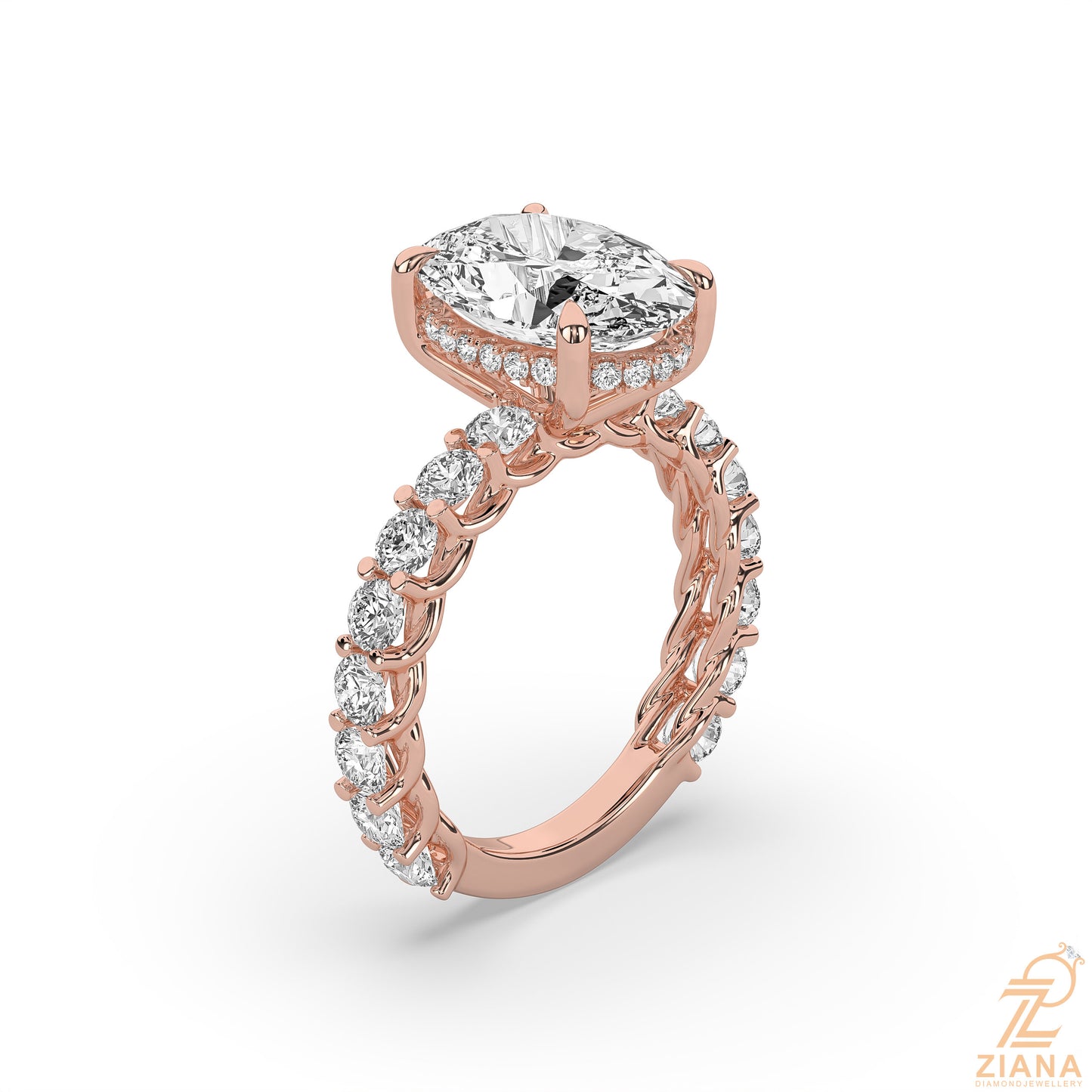 oval solitaire engagement ring
