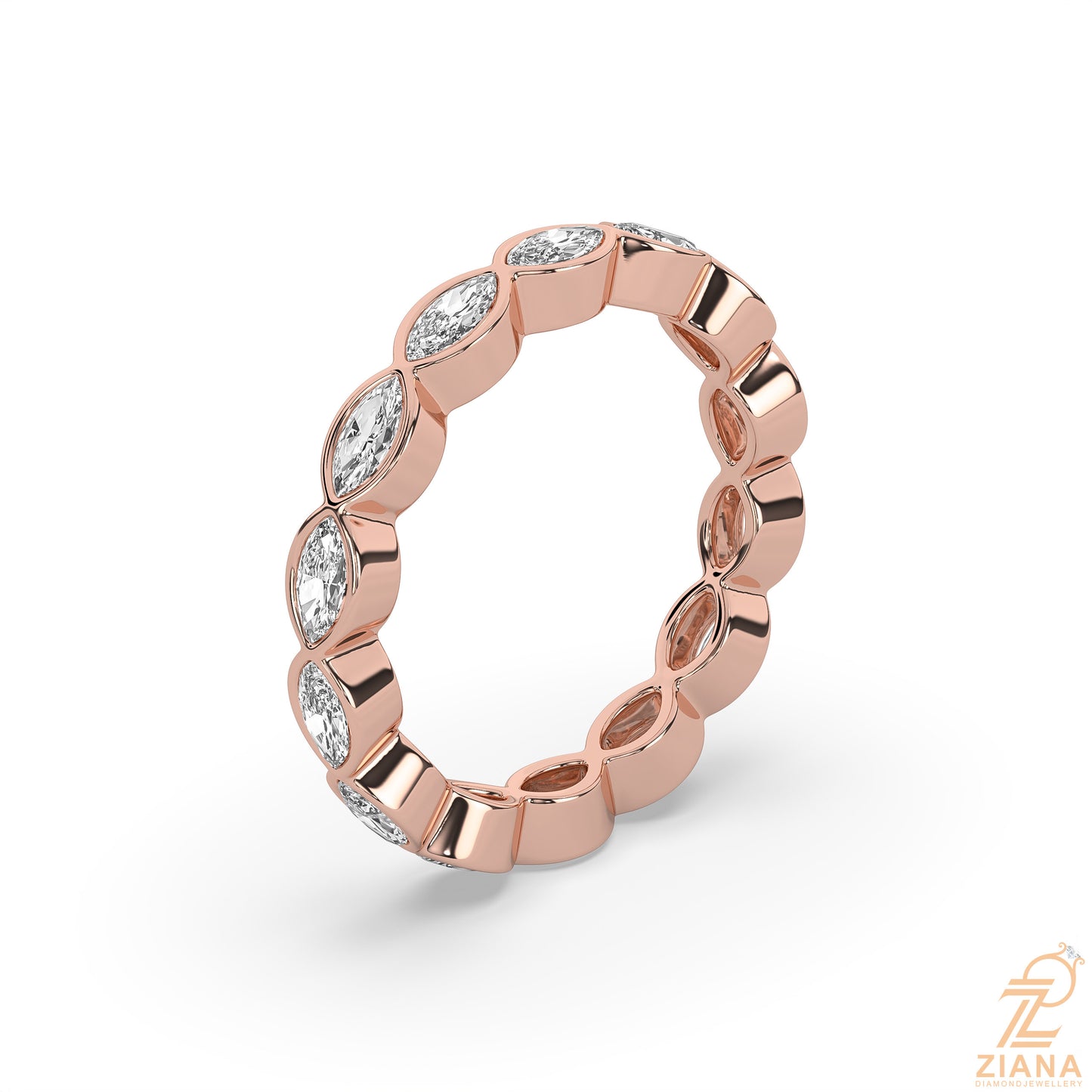 marquise cut stackable ring