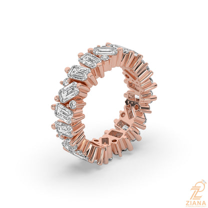 Emerald Cut Diamond Eternity Ring