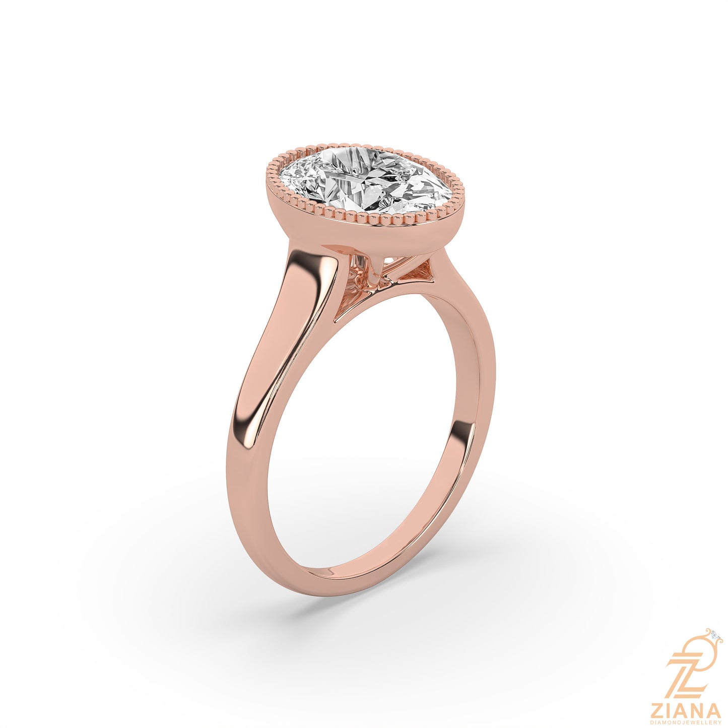 oval cut solitaire diamond engagement ring