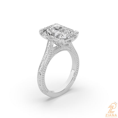 Radiant Cut Solitaire Engagement Ring