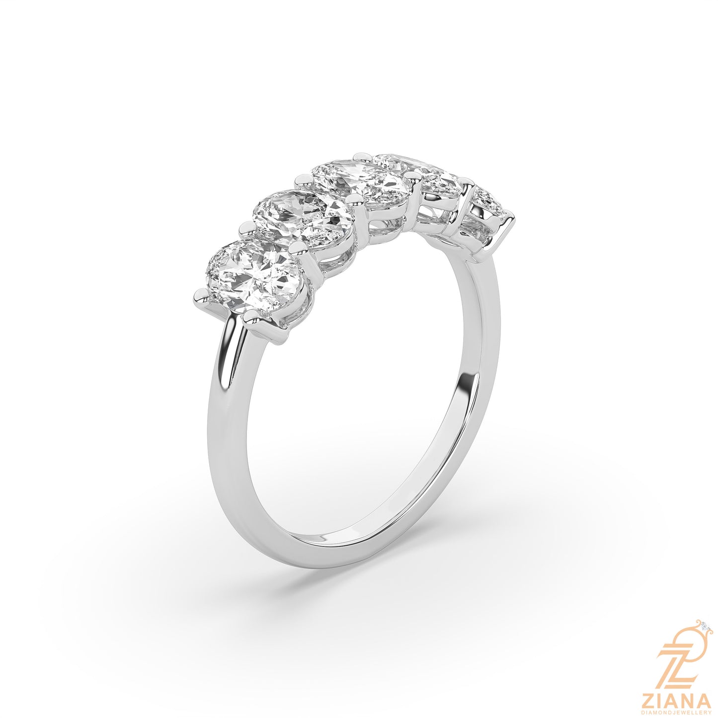 diamond engagement ring with pear side stones