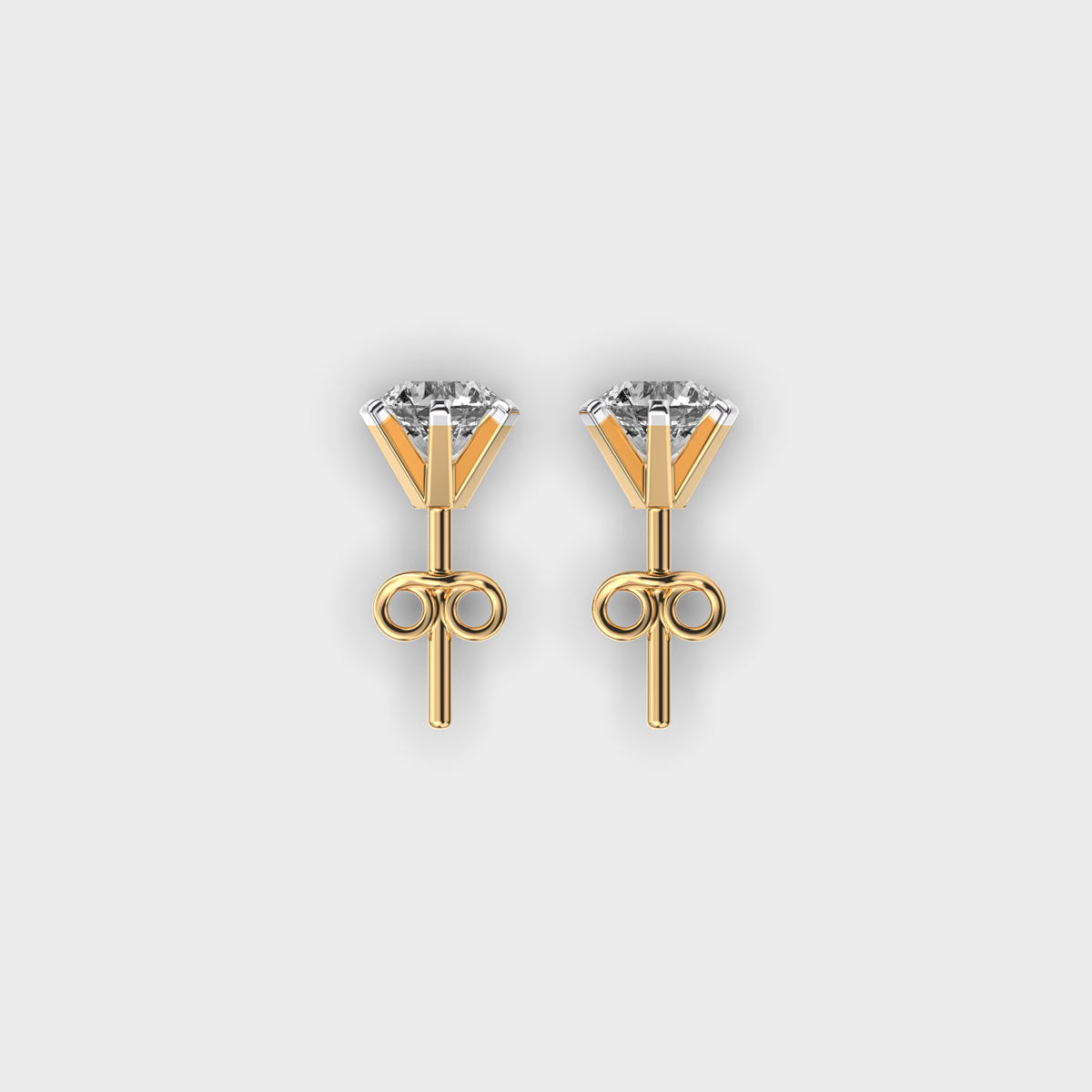 mini round elegant earring diamond studs