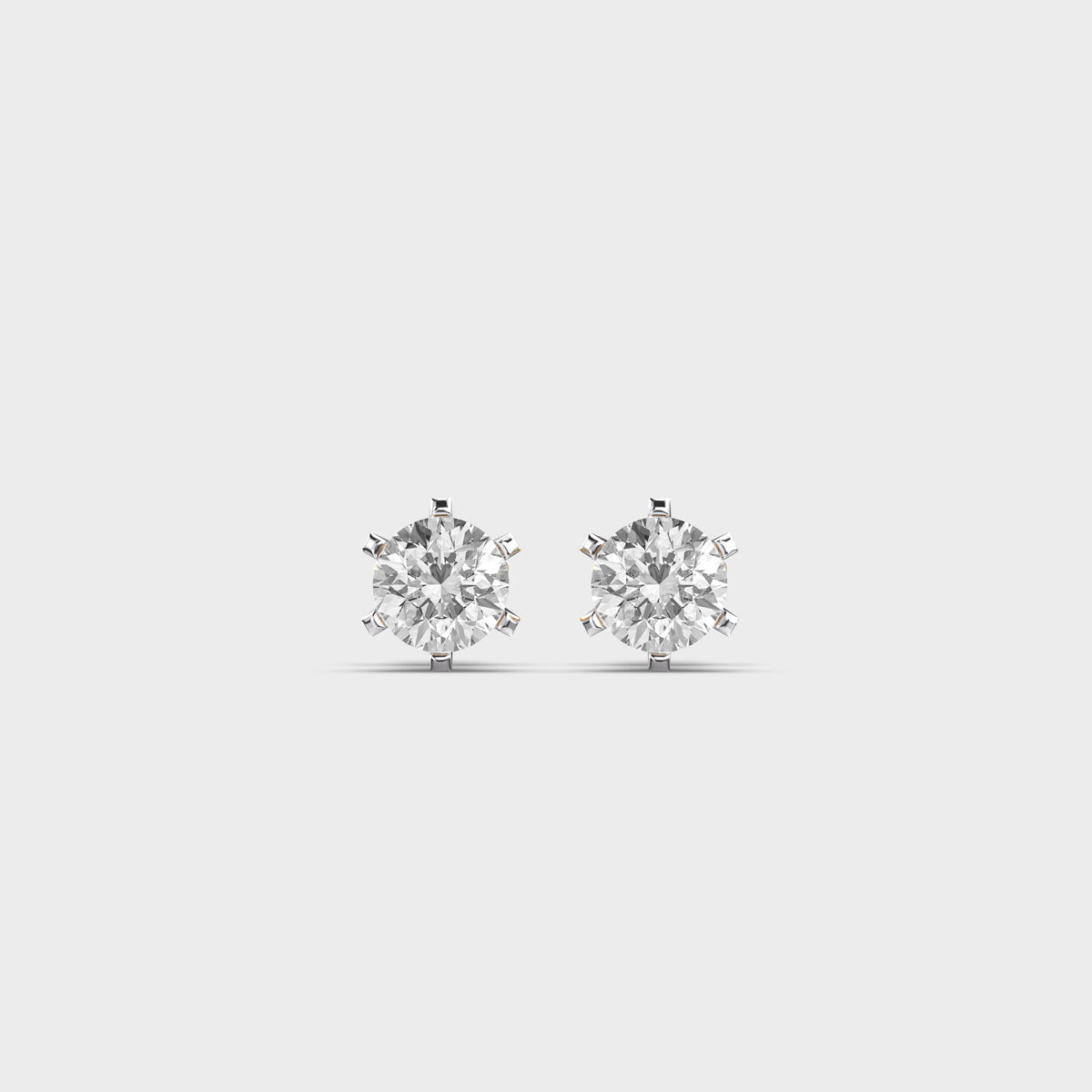 mini round elegant earring diamond studs