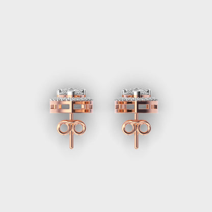 Royal Pear Shape Diamond Ear Studs