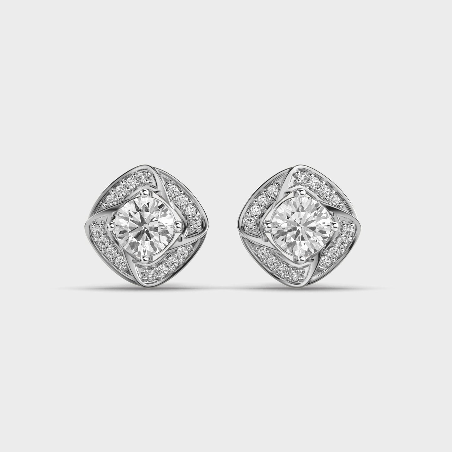 dazzling diamond ear studs