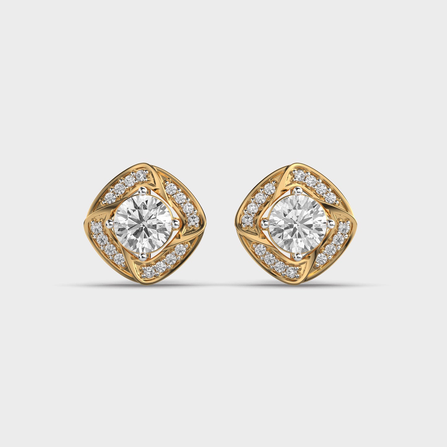 dazzling diamond ear studs