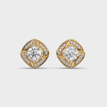 Dazzling Diamond Ear Studs