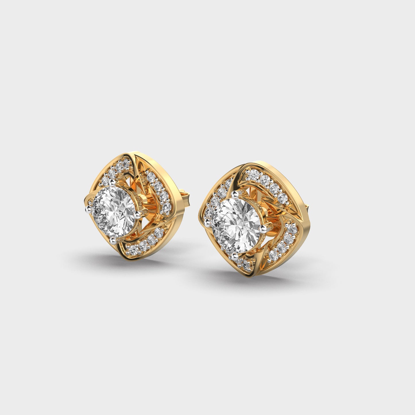 dazzling diamond ear studs