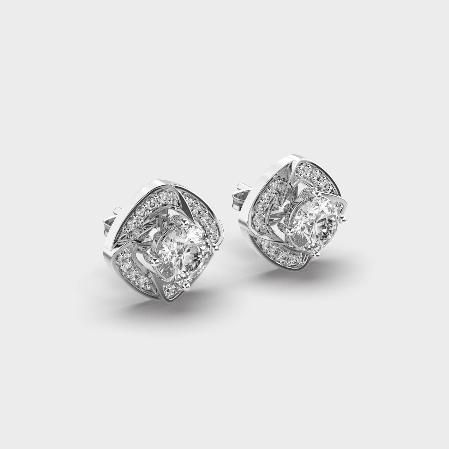 dazzling diamond ear studs