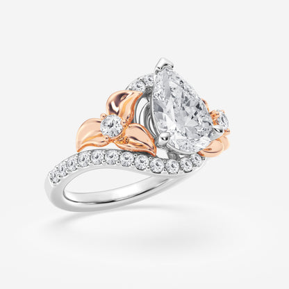 Truly Custom 2 3/8 ctw Pear Lab Grown Diamond Engagement Ring