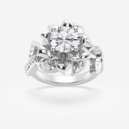 Truly Custom 1 1/2 ctw Round Lab Grown Diamond Engagement Ring