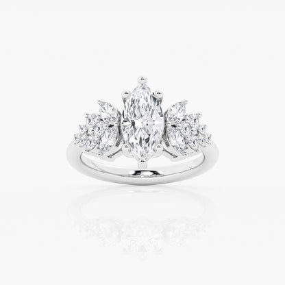 Truly Custom 1 1/2 ctw Marquise Lab Grown Diamond Engagement Ring