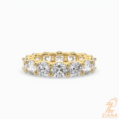 Round Brilliant Diamond Eternity Band Ring