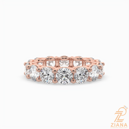 Round Brilliant Diamond Eternity Band Ring