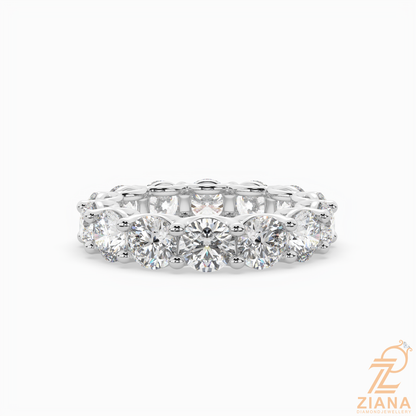 Round Brilliant Diamond Eternity Band Ring
