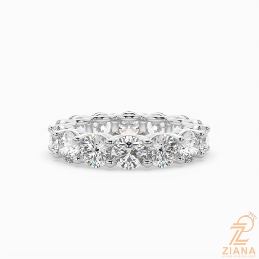 Round Brilliant Diamond Eternity Band Ring