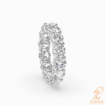 Round Brilliant Diamond Eternity Band Ring