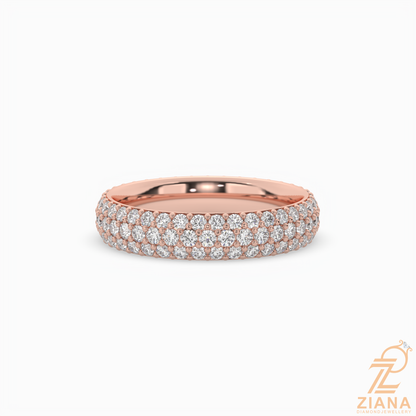Round Diamond Pavé Eternity Band Ring