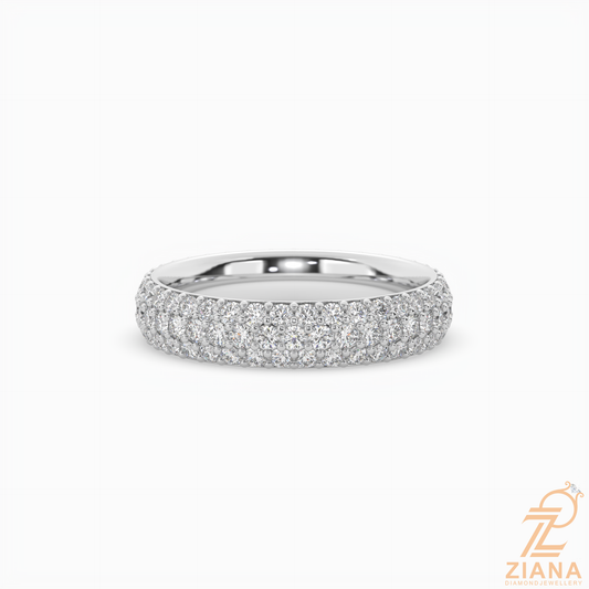 Round Diamond Pavé Eternity Band Ring