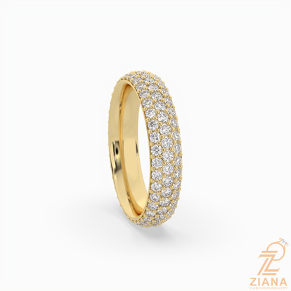 Round Diamond Pavé Eternity Band Ring