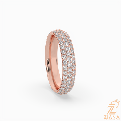 Round Diamond Pavé Eternity Band Ring