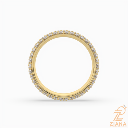 Round Diamond Pavé Eternity Band Ring