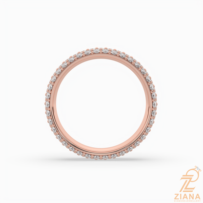 Round Diamond Pavé Eternity Band Ring