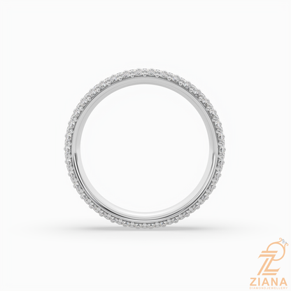 Round Diamond Pavé Eternity Band Ring