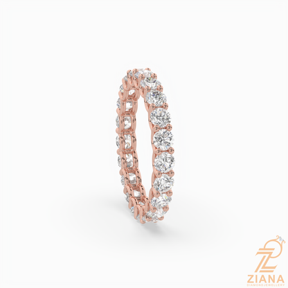 Round Brilliant Cut Diamond Eternity Band Ring