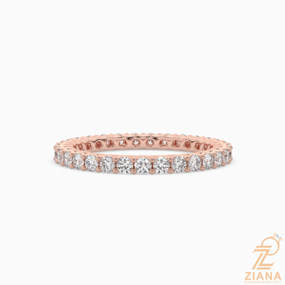 Round Brilliant Cut Diamond Eternity Band Ring