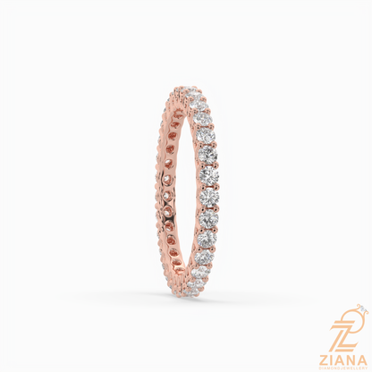 Round Brilliant Cut Diamond Eternity Band Ring