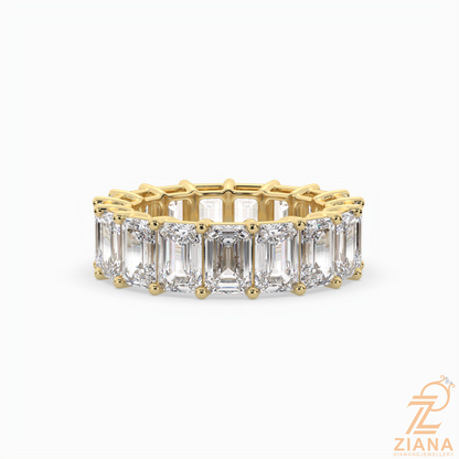 Emerald Cut Diamond Eternity Band Ring