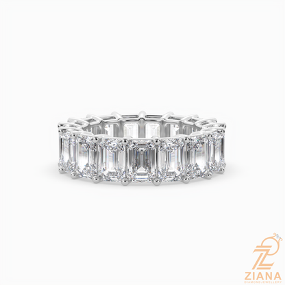 Emerald Cut Diamond Eternity Band Ring