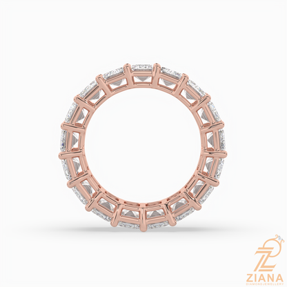 Emerald Cut Diamond Eternity Band Ring