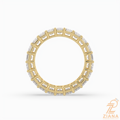 Emerald Cut Diamond Eternity Band Ring