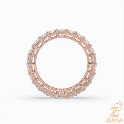 Emerald Cut Diamond Eternity Band Ring