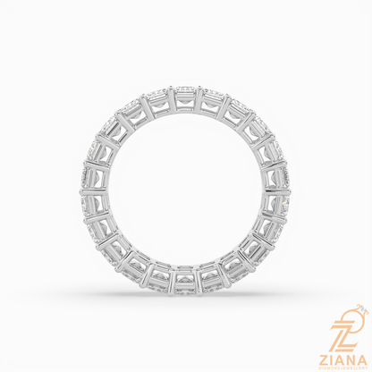 Emerald Cut Diamond Eternity Band Ring