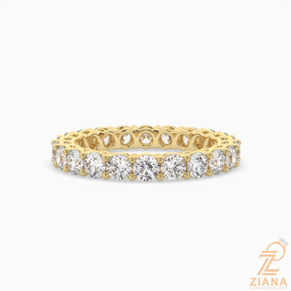 Round Brilliant Diamond Eternity Band Ring