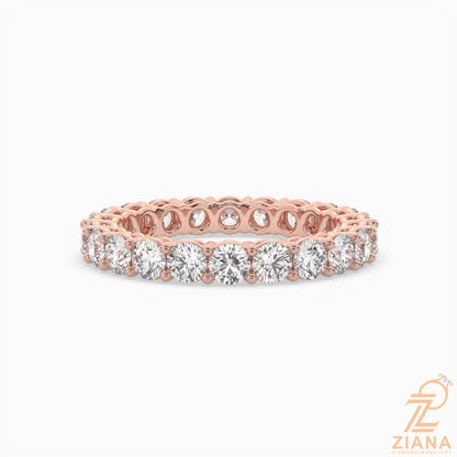Round Brilliant Diamond Eternity Band Ring
