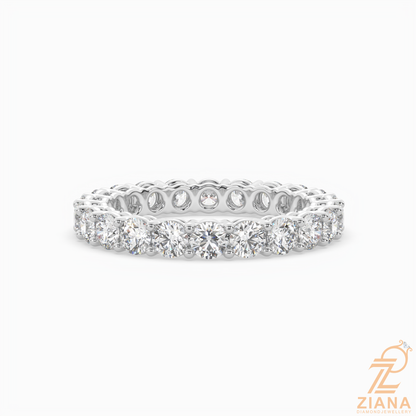 Round Brilliant Diamond Eternity Band Ring