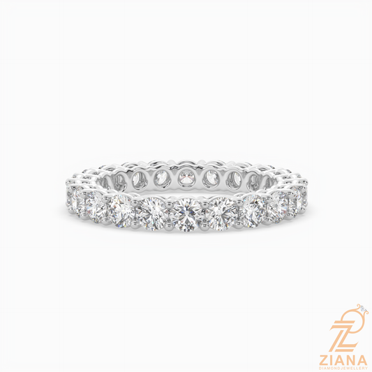 Round Brilliant Diamond Eternity Band Ring